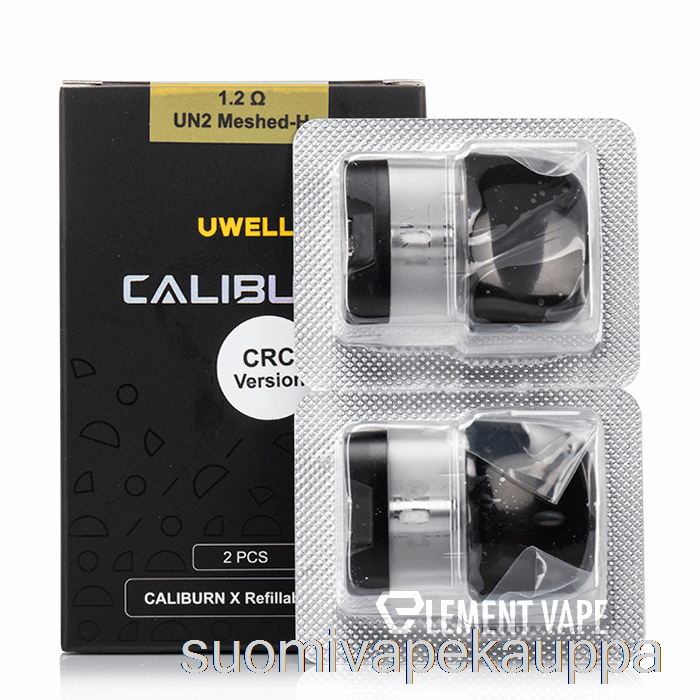 Vape Nesteet Uwell Caliburn X Vaihtokotelot 3 Ml Kotelo + 1,2 Ohmin Kela